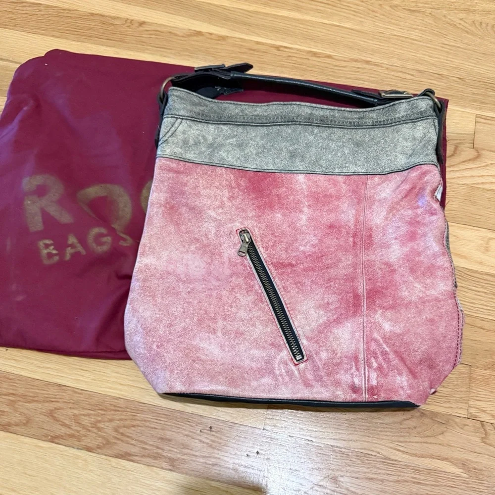 One of a Kind Rogato Upcycled Leather Hobo Bag • Handmade in Portugal
